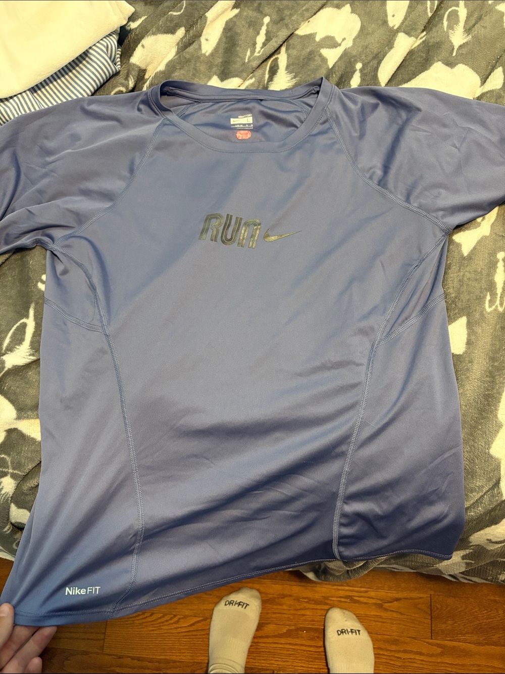 Nike Run Dri-FIT Short Sleeve Shirt - purple